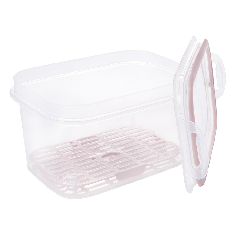 [234745] 14312 RECIPIENTE TRABA RECT C/ ESCURRIDOR 1,2L AZ