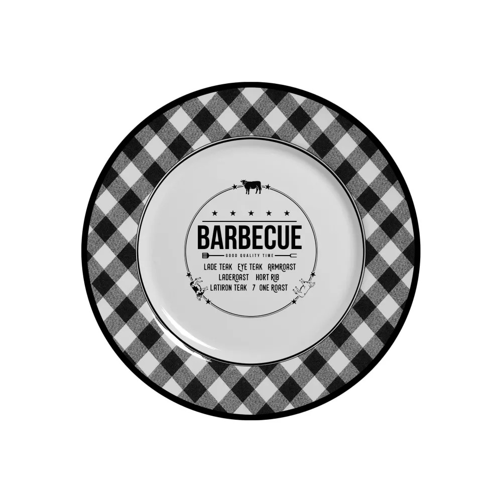 [238729] PLATO POSTRE BARBECUE 21 CM 1126-103