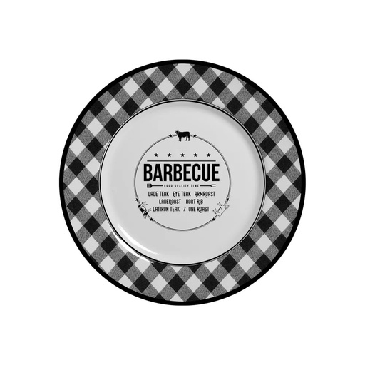 [238729] PLATO POSTRE BARBECUE 21 CM 1126-103