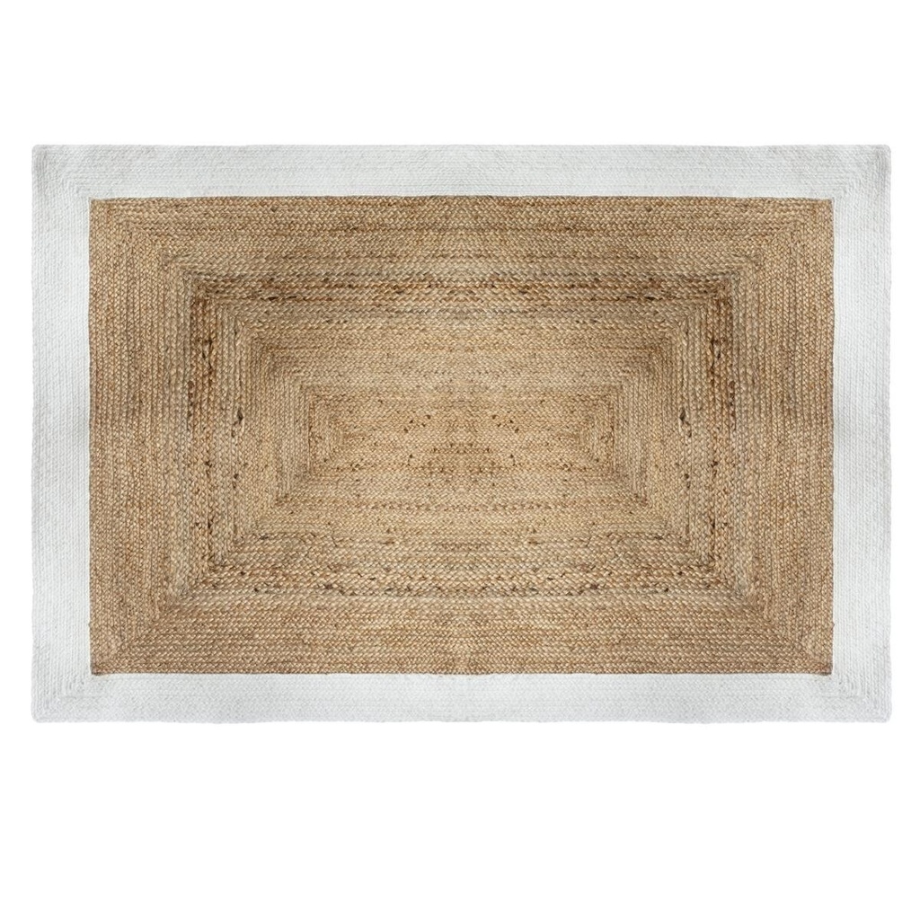 [240107] ALFOMBRA YUTE BORDE BLANCO 168857Z