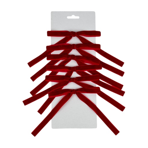 [248183] LAZOS DECOR JGO ROJO MATE 6PC 130-5800477