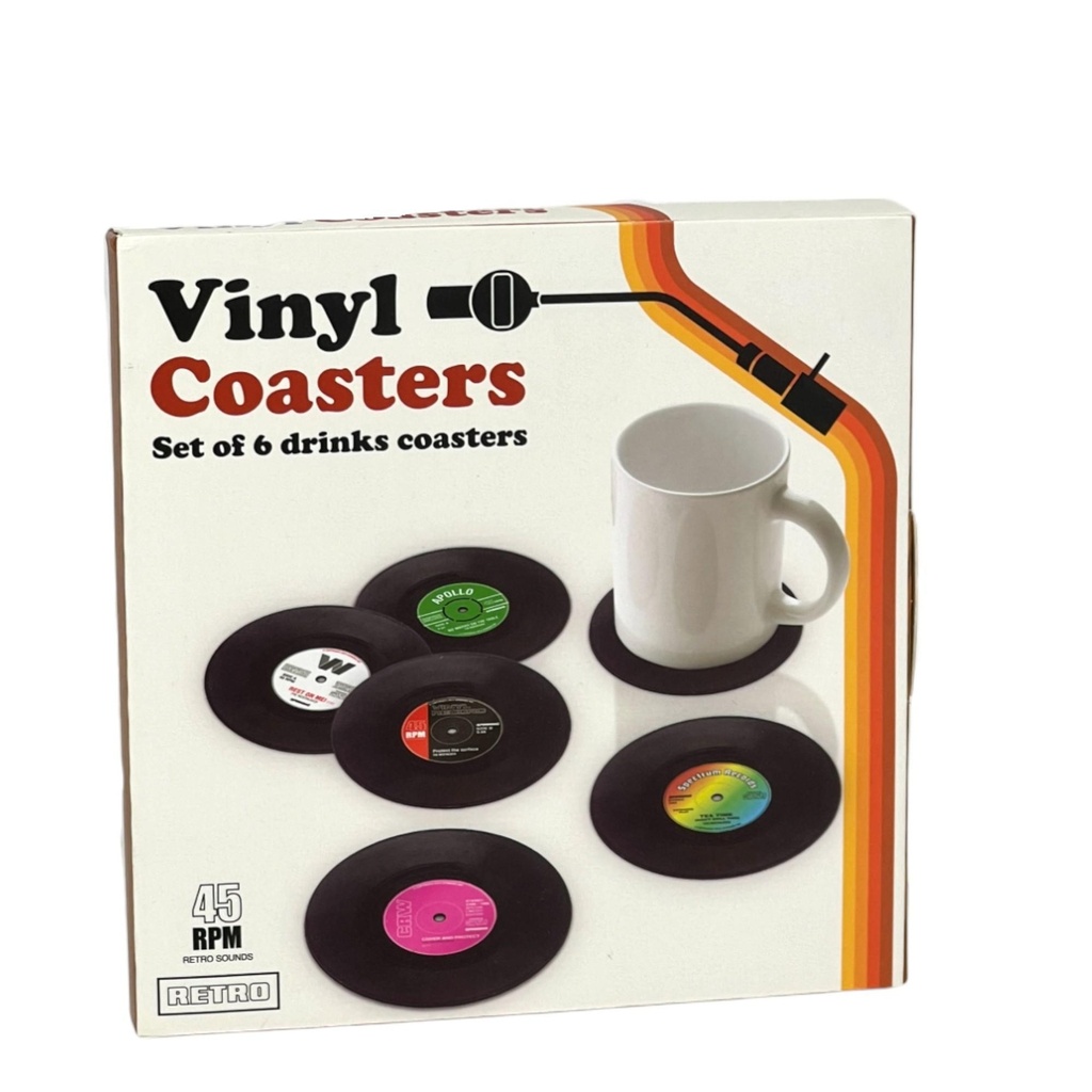 [248803] JG PORTAVASOS DISEÑO DISCO VINILO 6PZ  567-411330.