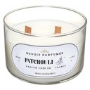 VELA VIDRIO NIEVE PATCHOULI 470G 181626A