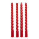 VELAS ROJAS HUGO TORCIDAS X4 H25 207036D