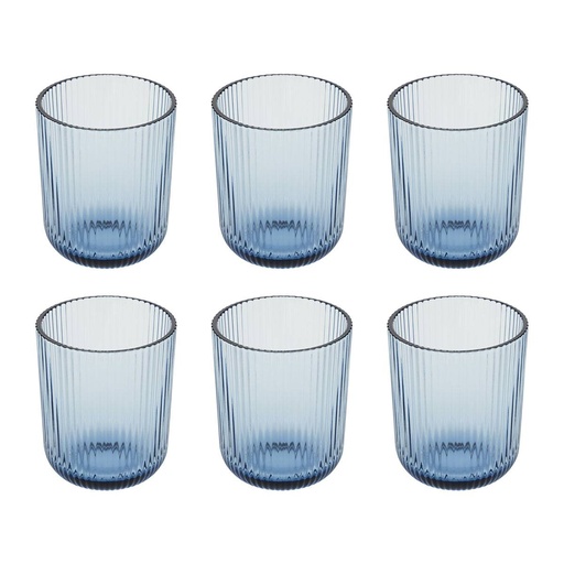[252819] VASO BAJO STRIÉ EMA AZUL 25CL 203480C