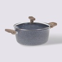 OLLA CON TAPA ALUMINIO NATURAL 28CM 111009A