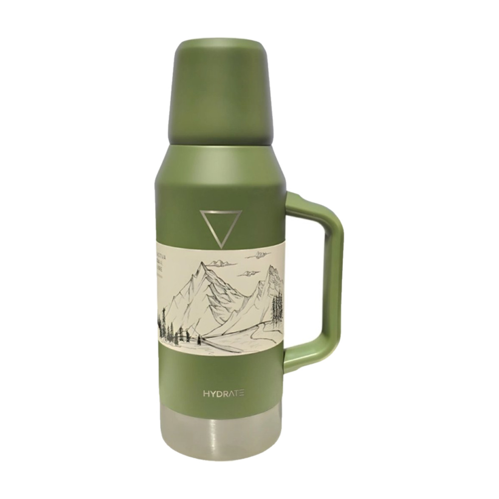 [258912] TERMO MATE 1200 ML VERDE MILITAR EDICION 1 PALMEIR