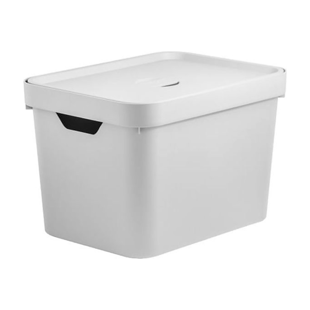[268140] CAJA ORGANIZADORA CON TAPA M CUBE 18L BL CC450BCF