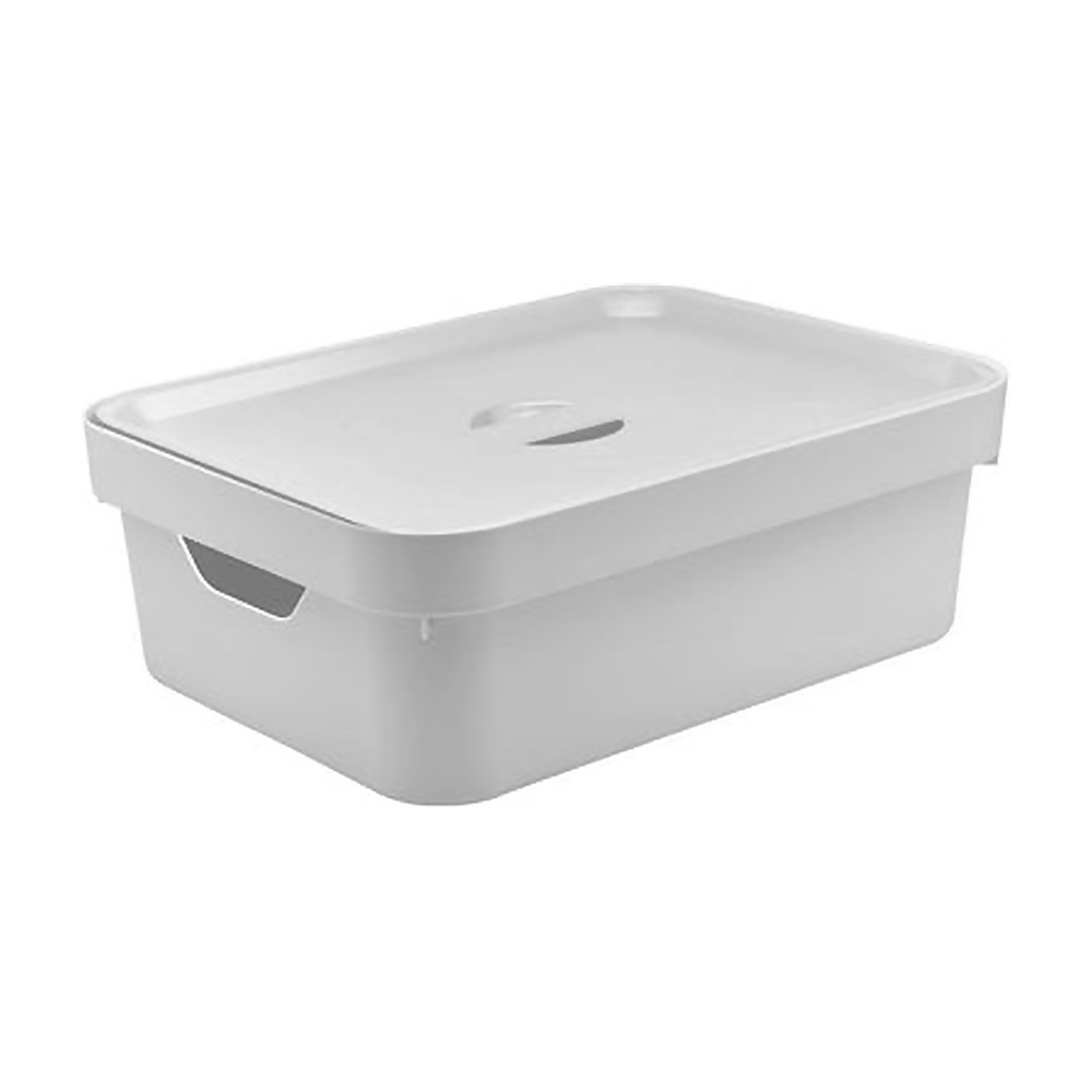 [268147] CAJA ORGANIZADORA G CON TAPA CUBE BLANCO CC650BCF