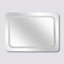 ESPEJO RECTANGULAR LED CON SOPORTE 65X49 160948