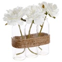 FLORERO DE CRISTAL X3 ANI H23 135412