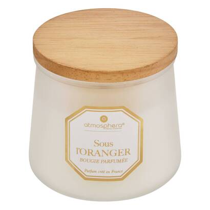 [271514] VELA DE CRISTAL NARANJA ELISA 200G 211625D