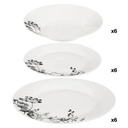 JUEGO 18P BLANCO FLORAL 154916
