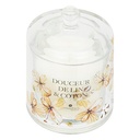 VELA REDONDA DE 240G CON AROMA A OUD Y GLA 200611C