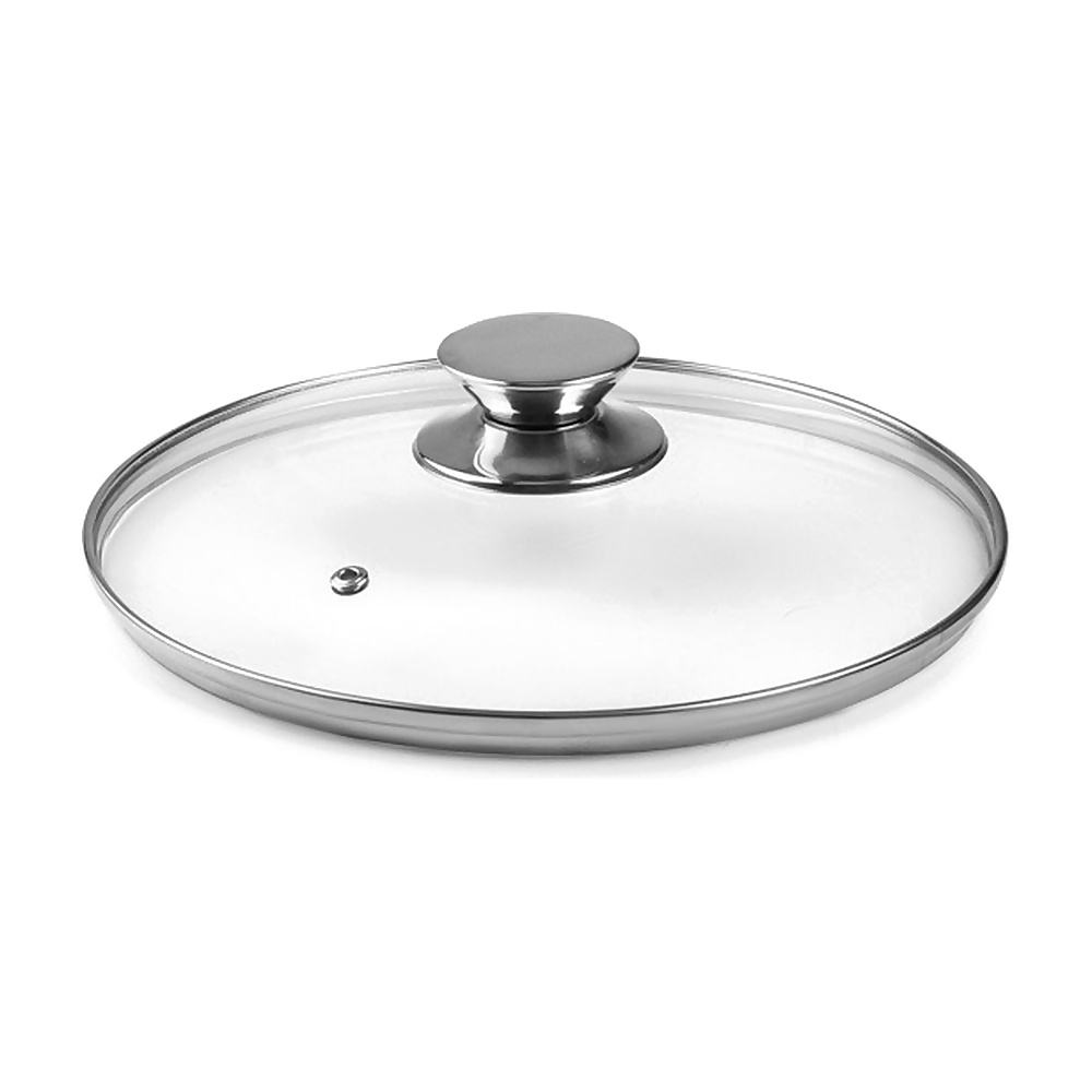 [273355] TAPA DE CRISTAL POMO INOX 26 CM 971626