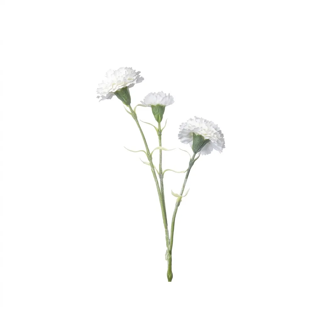 FLOR CLAVEL BLANCA 456-511890