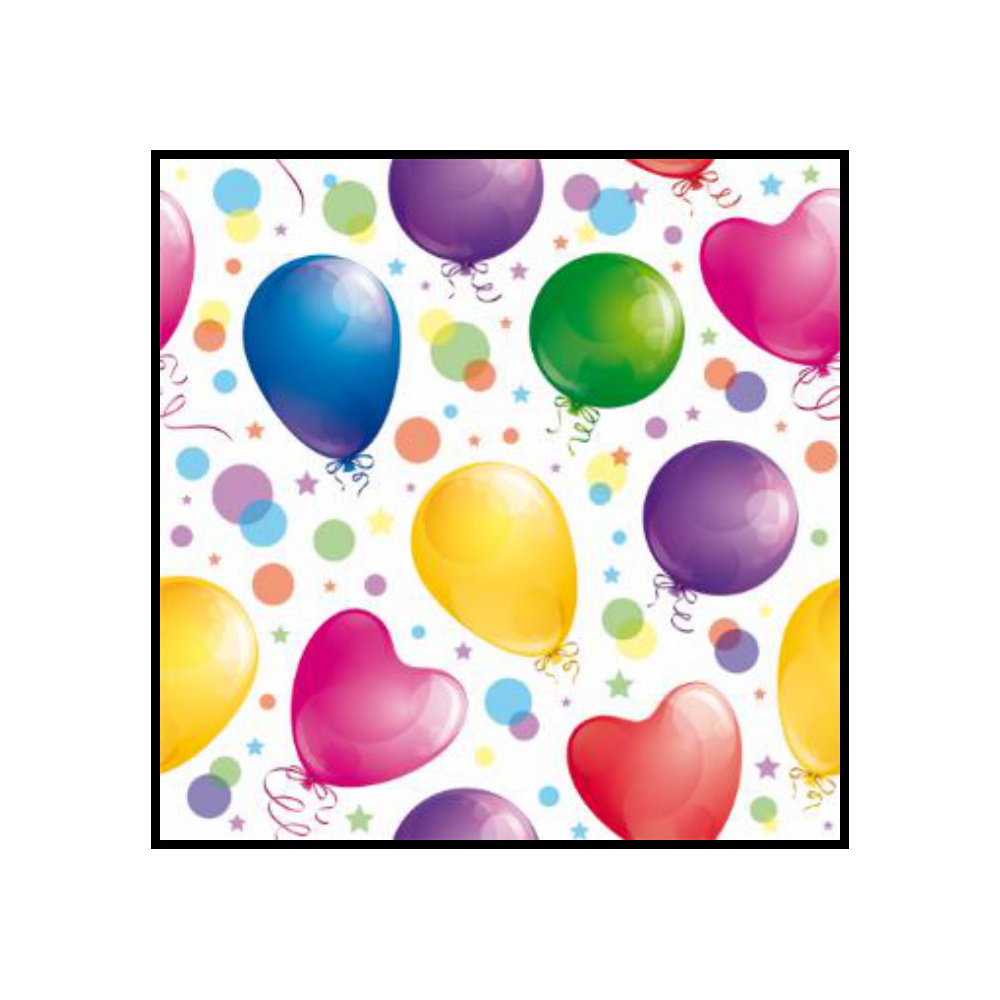 [276738] SERVILLETAS 33CM GLOBOS BRILLANTES 371745