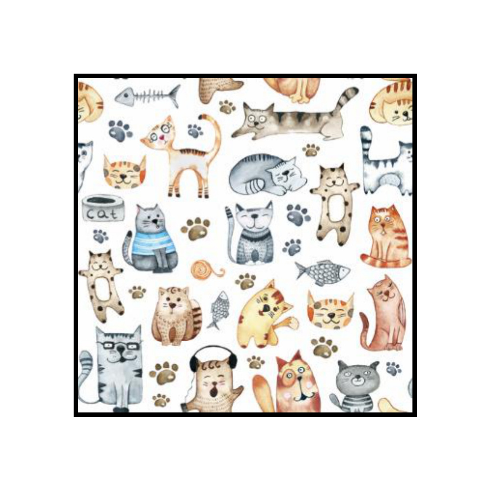[276742] SERVILLETAS 33CM DISEÑO GATOS 371752
