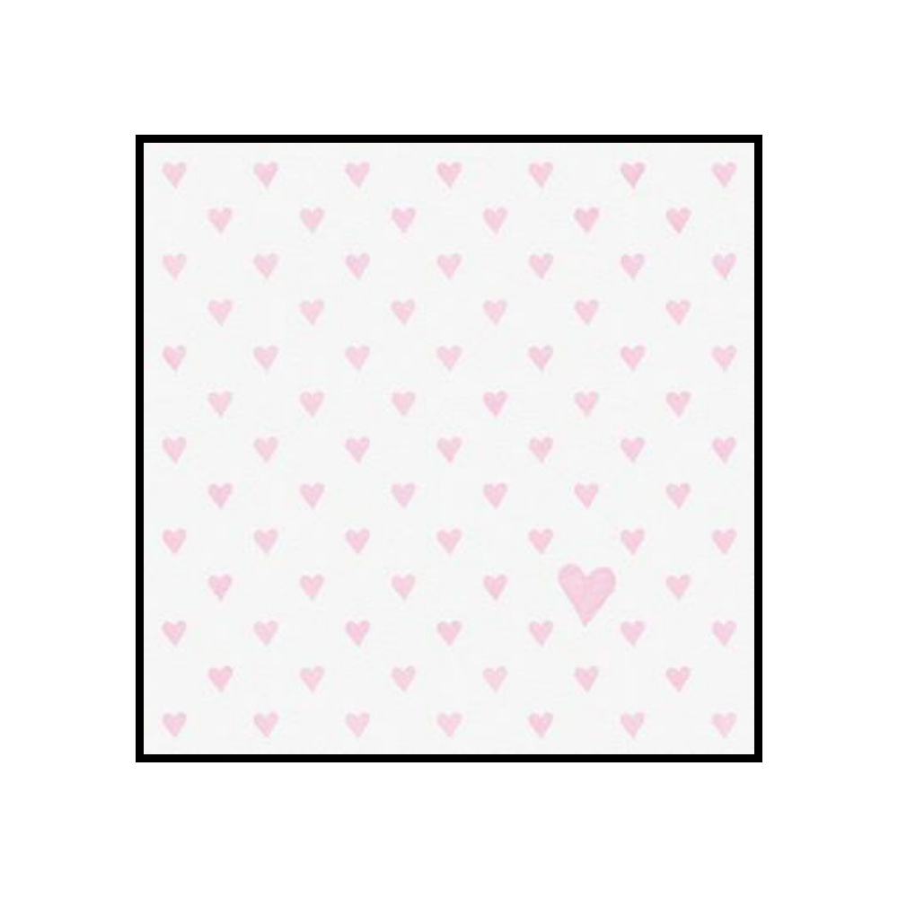 [276749] SERVILLETAS 33CM DISEÑO CORAZONCITO ROSA 375422
