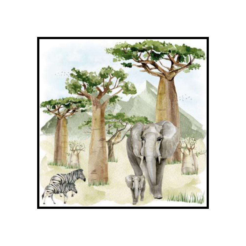 [276701] SERVILLETAS 33CM BAOBAB SCENERY 346025
