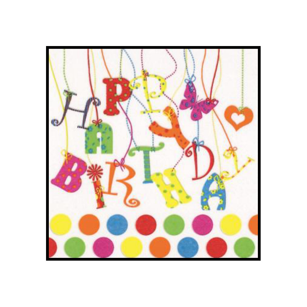[276746] SERVILLETAS 33CM DISEÑO CUMPLEAÑOS 371772