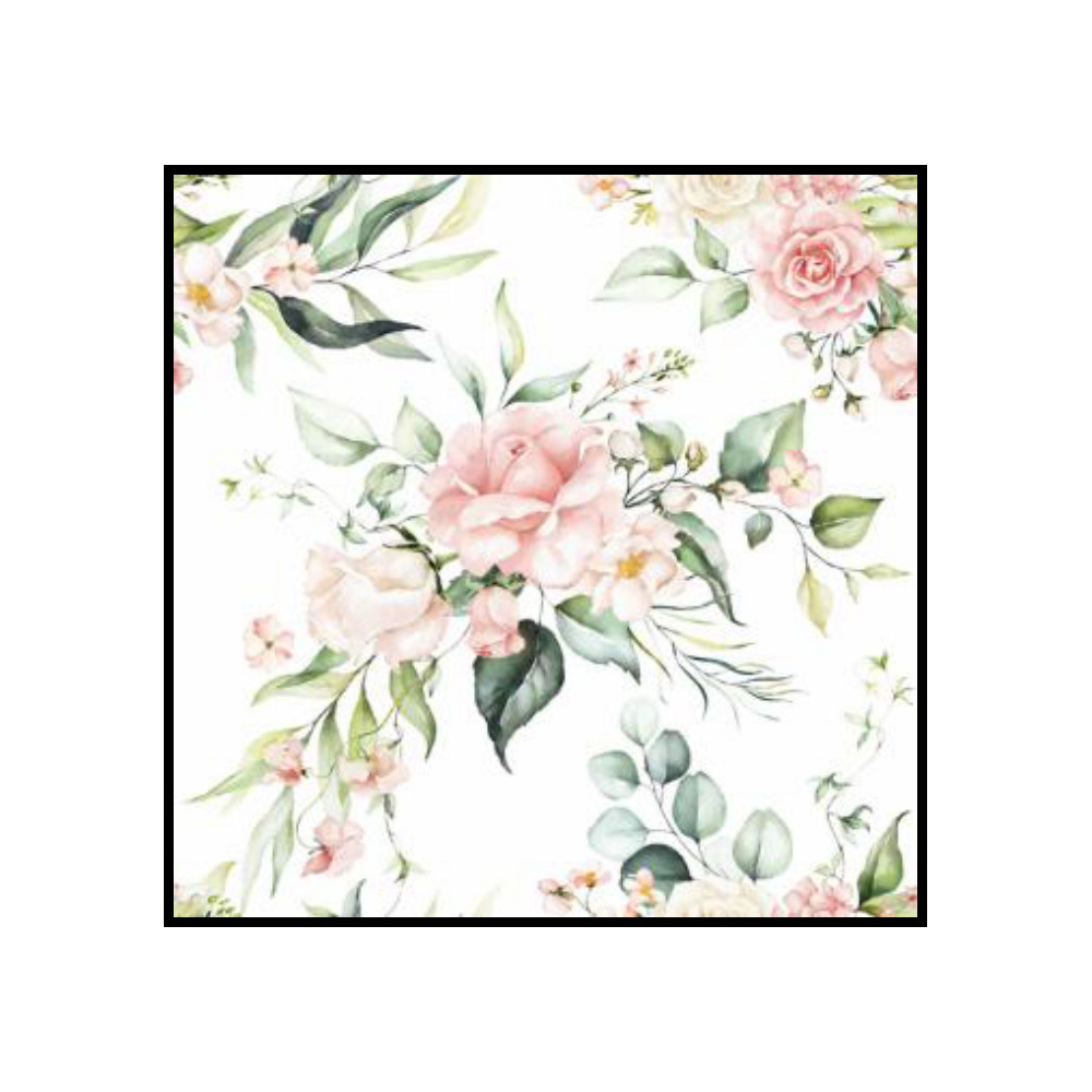 [276756] SERVILLETAS 33CM DISEÑO ROSA PALO RAMO 378537