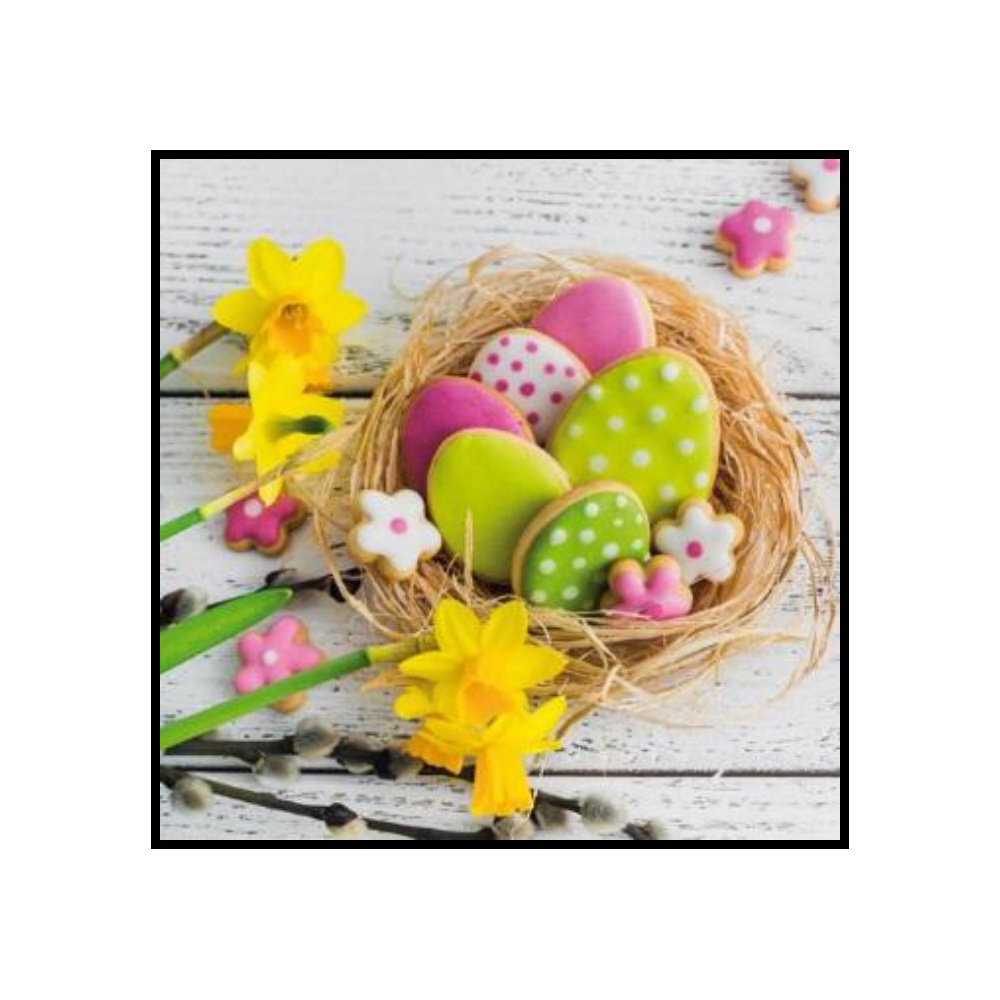 [276763] SERVILLETAS 33CM PRIMAVERA GALLETAS PASCUA 382050