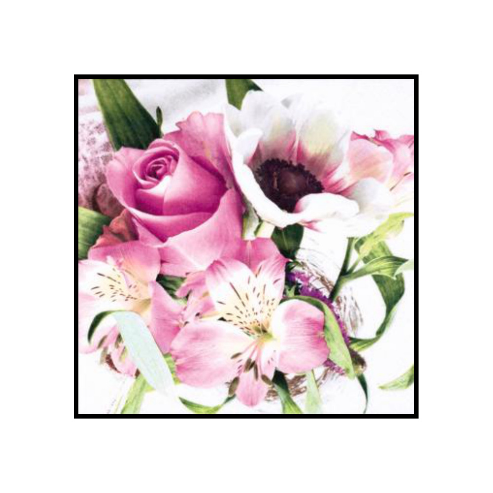 [276675] SERVILLETAS 33CM DESIGN FLEURS DELICATES 344065