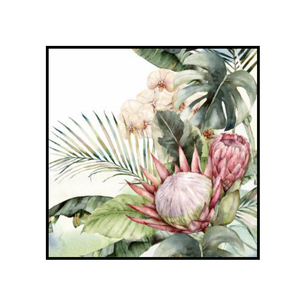 [276663] SERVILLETAS 33CM PROTEA & ORCHIDS 340081