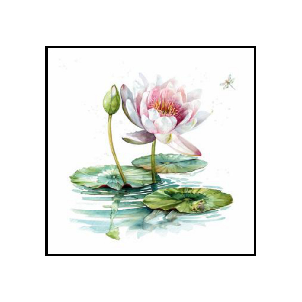 [276707] SERVILLETAS 33CM DISEÑO WATERLILY 362511