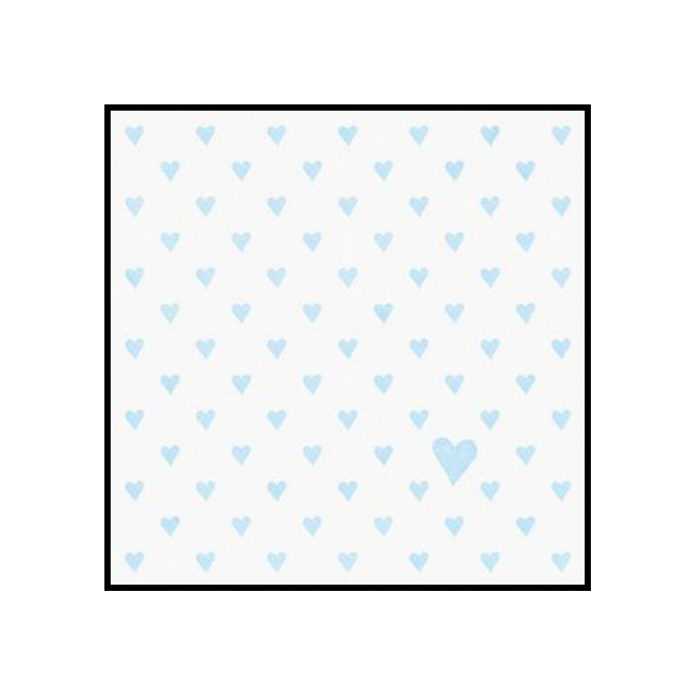 [276751] SERVILLETAS 33CM DISEÑO CORAZONCITO AZUL 375423