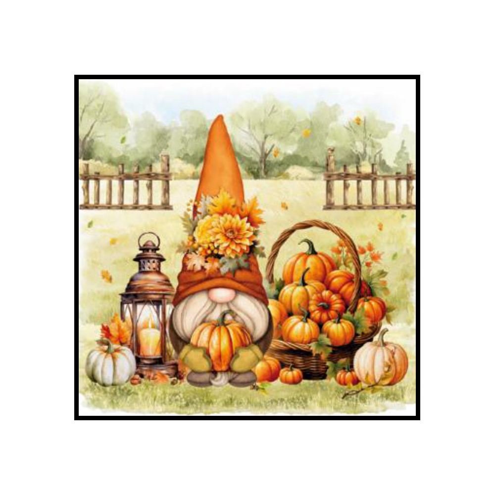 [276667] SERVILLETAS 33CM HARVEST GNOME 342039