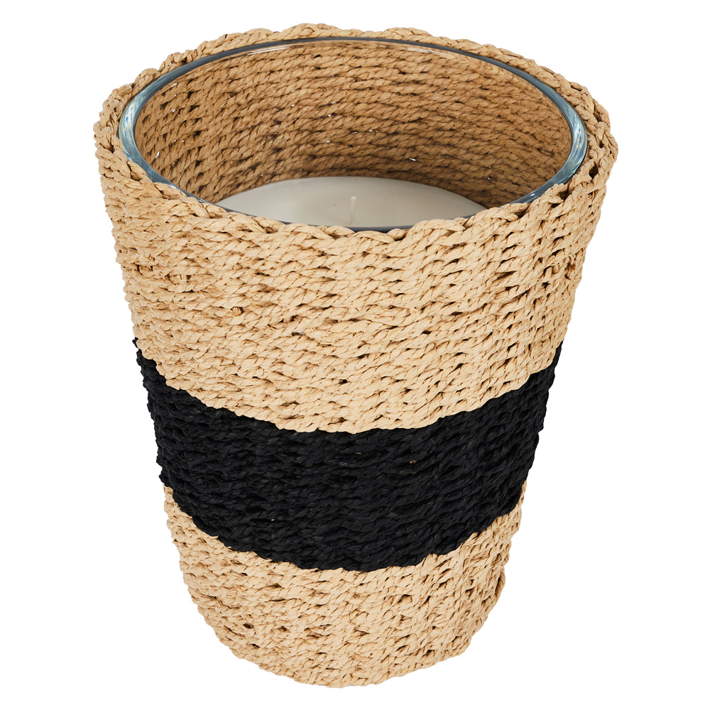 VELA PERFUMADA EN CESTA TRENZADA H23CM BO0069