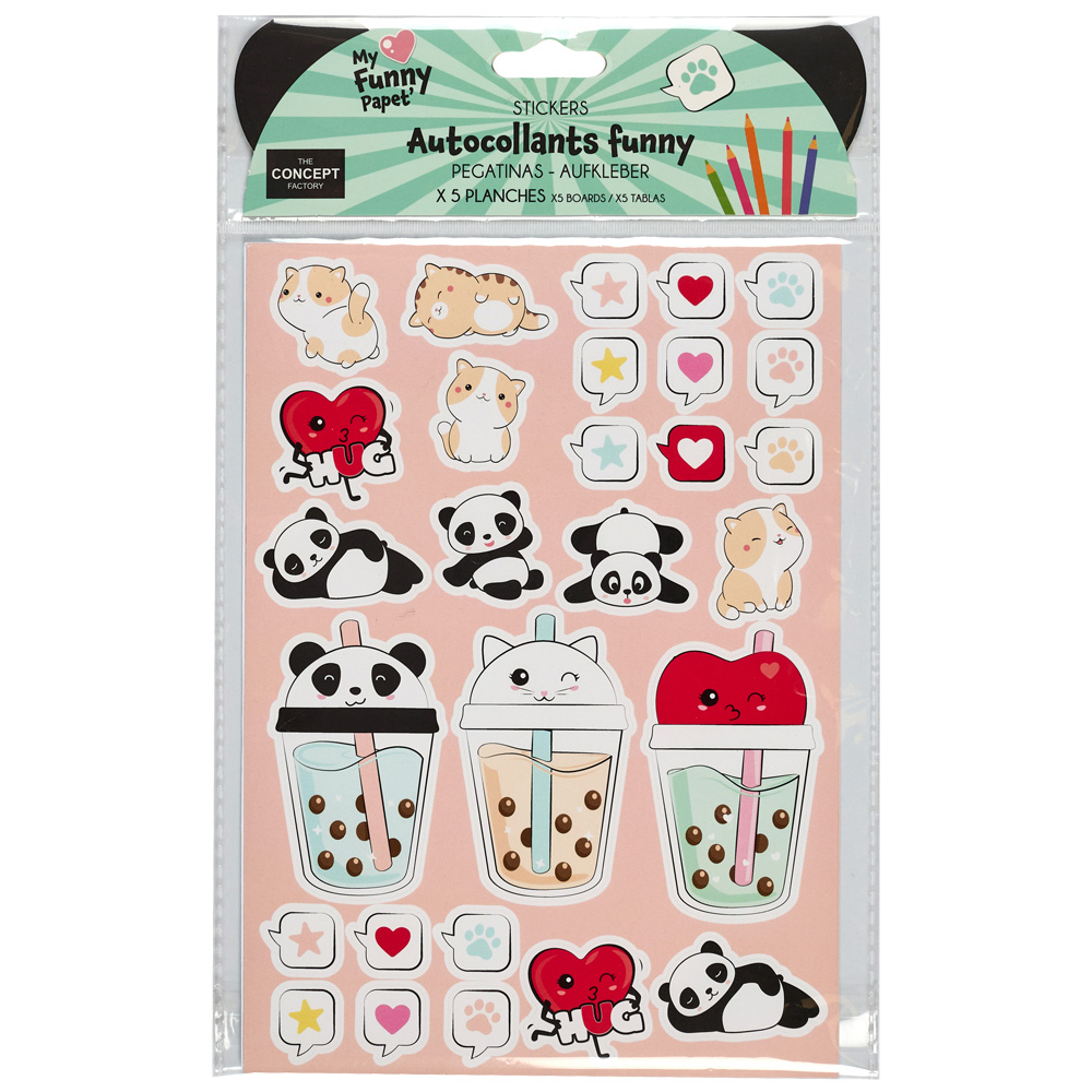 PEGATINAS DIVERTIDAS KAWAII M48 FSC EC0049