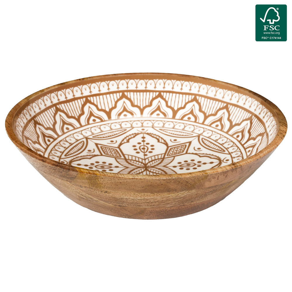 BOL MADERA DE MANGO DUNE TERRACOTA D33 M6 KA0570