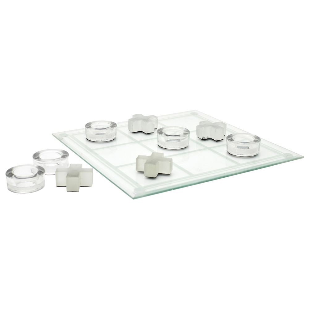 [277981] JUEGO TIC TAC TOE DE VIDRIO MG3476
