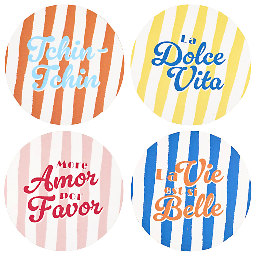 DOLCE VITA POSAVASOS SET DE 4 M24 KA0740