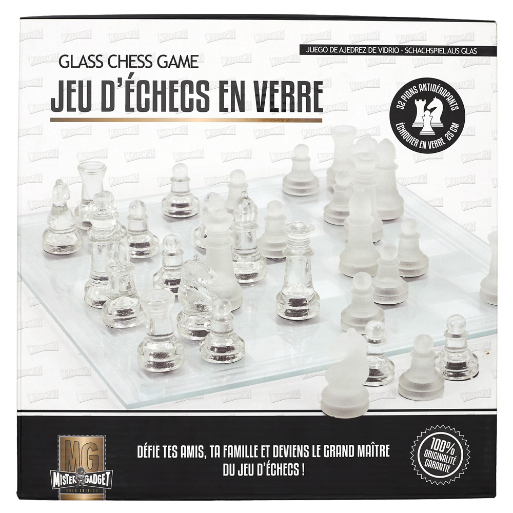 JUEGO DE AJEDREZ DE VIDRIO MG3328
