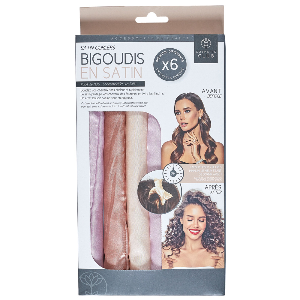[278191] BIGUDIES DE SATEN SET DE 6 SC0598