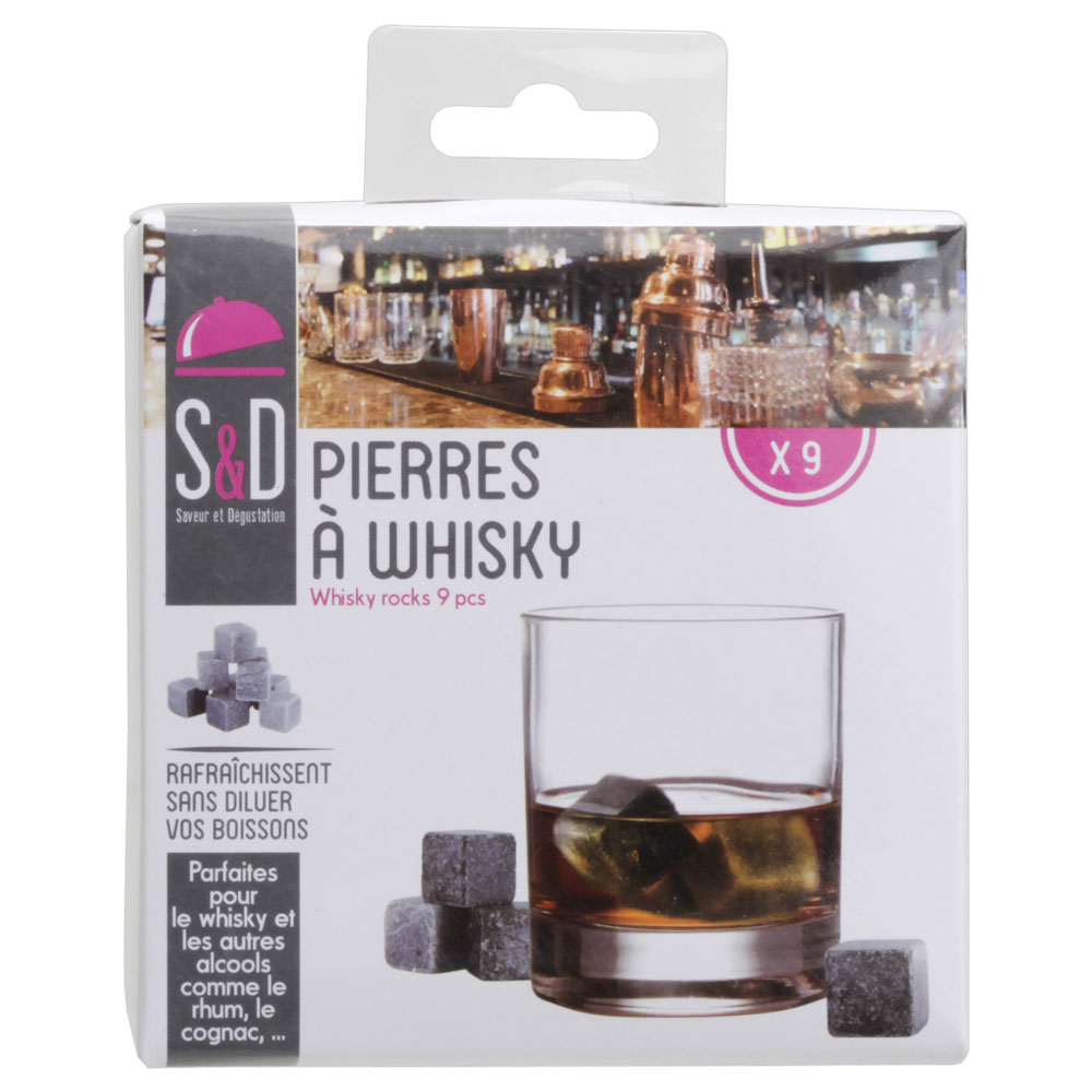 PIEDRAS PARA WHISKY JUEGO DE 9 KV71011
