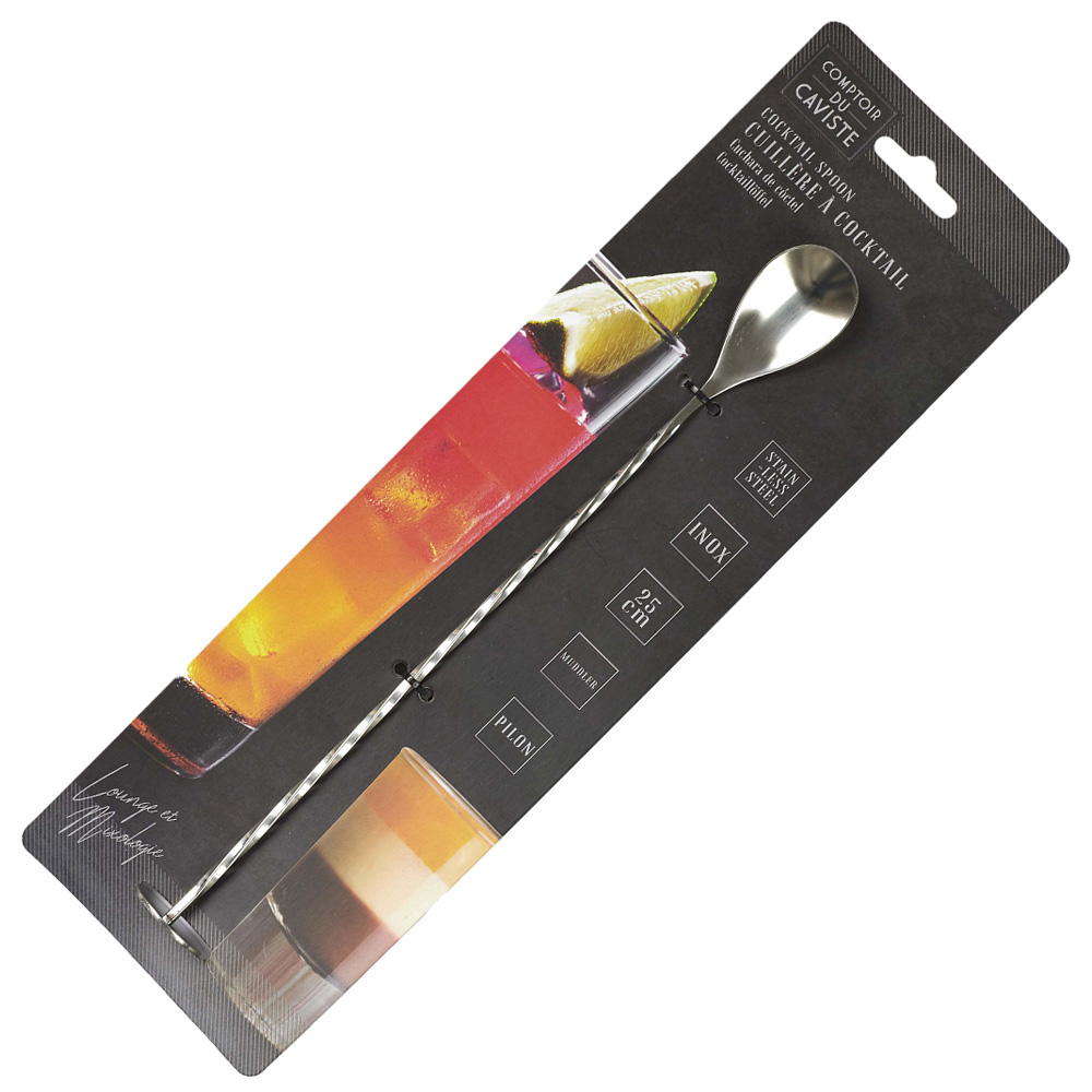 CUCHARA DE COCTEL ACERO INOXIDABLE 25CM KV7306