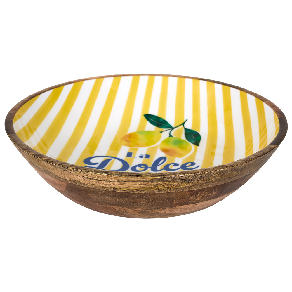 [278073] DOLCE VITA ENSALADERA AMARILLO MANGO D33CM KA0813