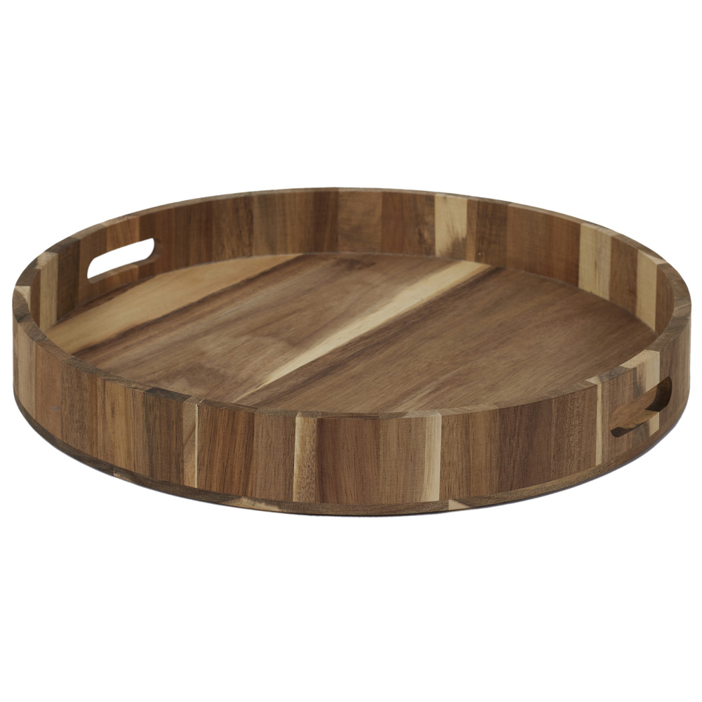 [278188] BANDEJA DE MADERA DE ACACIA 40CM KA5092