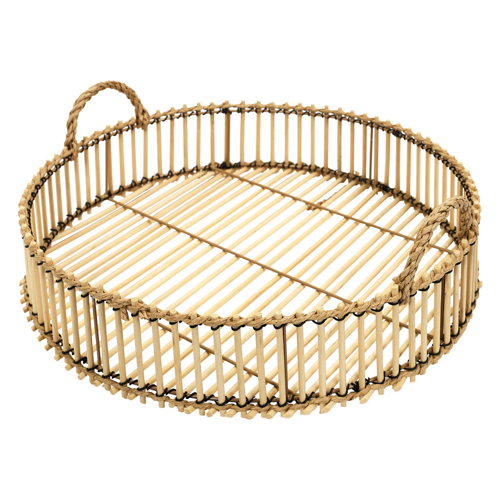 BANDEJA TRENZADA DE BAMBU D40CM KA5553