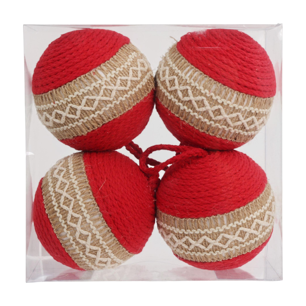 JUEGO DE BOLAS DE NAVIDAD 4 PIEZAS 130-2800075