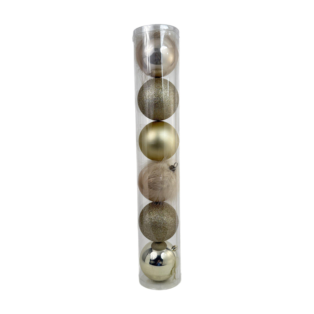 JUEGO DE BOLAS 10CM 6 PIEZAS TUBO 130-9502740