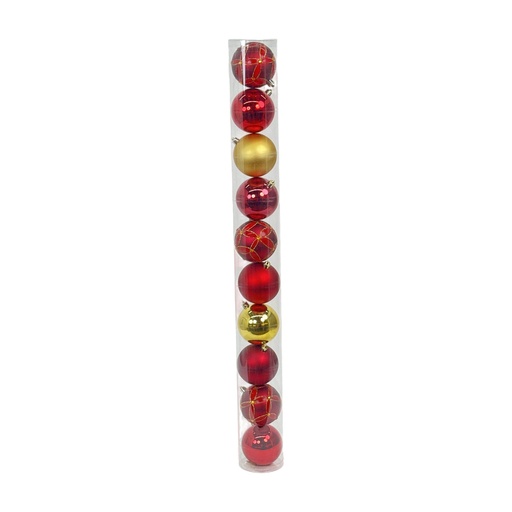 [278556] JUEGO DE BOLAS 8CM 10 PIEZAS EN TUBO 130-9502775