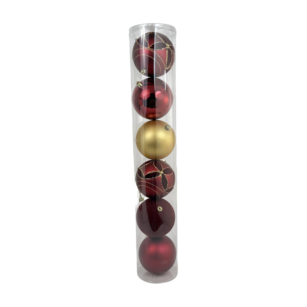 JUEGO DE BOLAS 10CM 6 PIEZAS TUBO 130-9502818