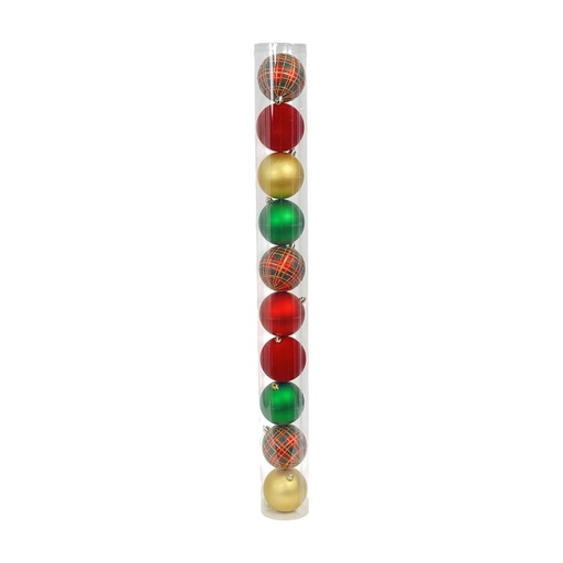 [278563] JUEGO DE BOLAS 8CM 10 PIEZAS EN TUBO 130-9502839