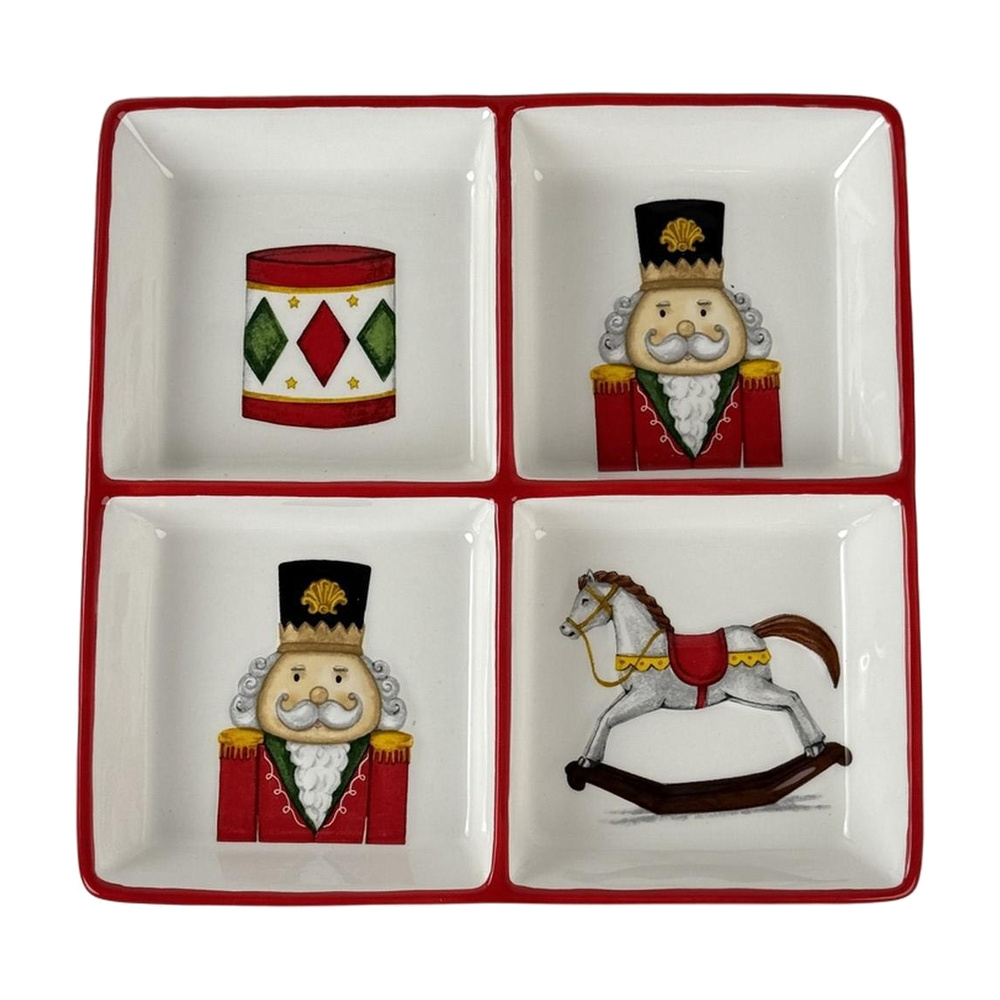 BANDEJA CON 4 DIVISIONES 20.2X20. 180-1100204